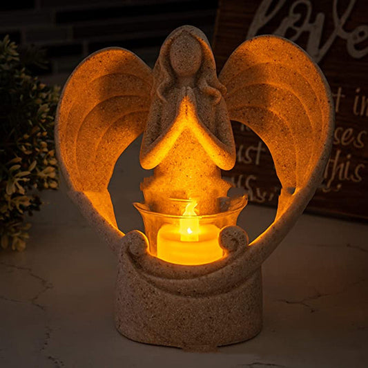 Angel Statue Candle Holder Pet Memorial