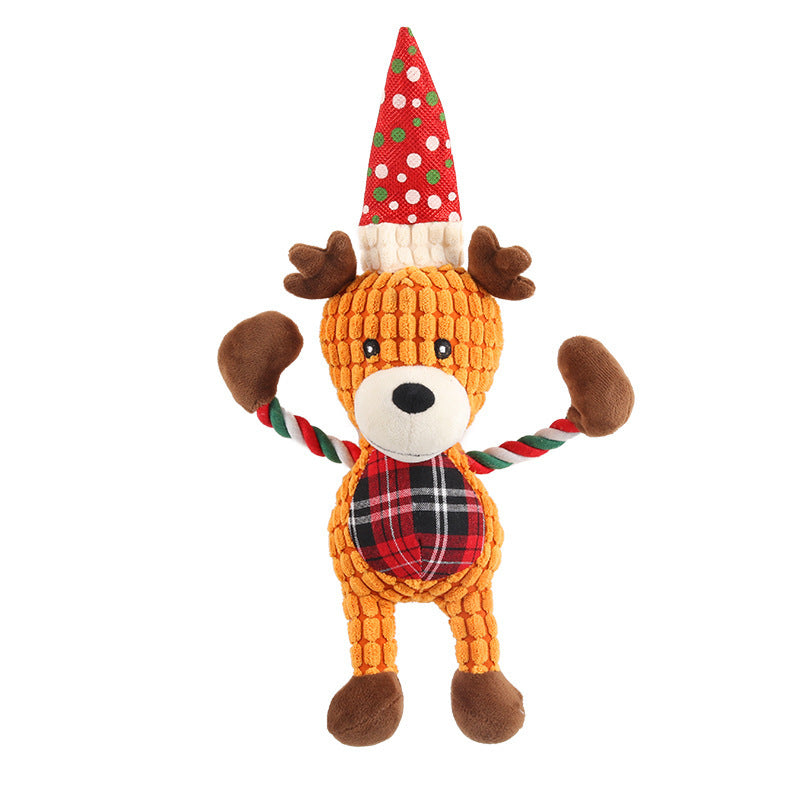 Christmas Reindeer Plush Squeaky Toy