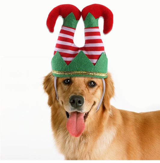 Christmas Funny Striped Clown Hat For Dogs