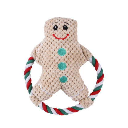 Squeeking Christmas Rope and Plush Toys