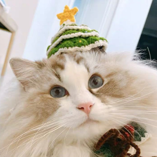 Pet Christmas Handmade Woollen Hat