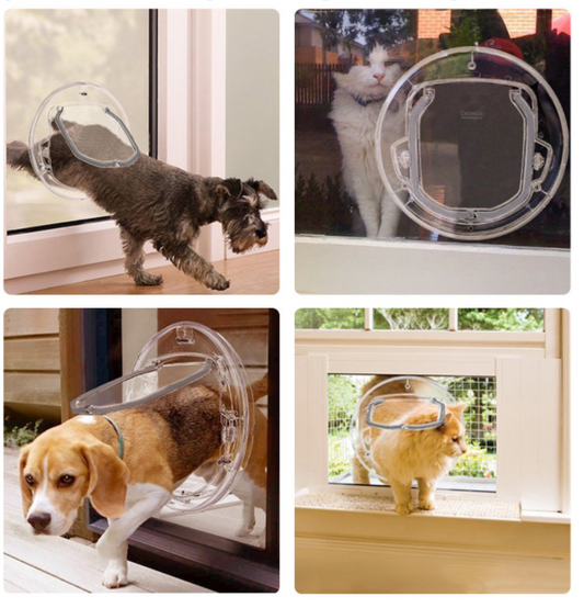 Large Cat/Small Dog Flap, For Glass Door Or Window