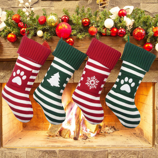 Pet Festive Knitted Stocking - 4 Designs