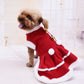 Fleecy Skirted Mother Christmas Pet Outfit