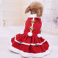 Fleecy Skirted Mother Christmas Pet Outfit