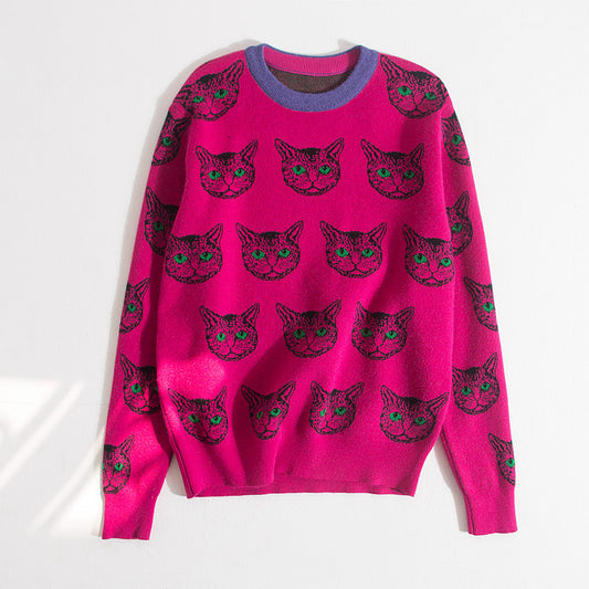 Funky Cat Print Jumper - Different designs available - Pet Perfection
