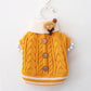Classic Knitted Pet Sweater Overall Sweet Color Dog Clothes for Small Dogs Winter New Year's Dog Jacket Warm Luxury Cat Clothing - Pet Perfection