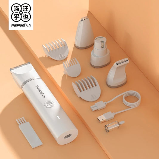 4 in 1 Pet Hair Clipper with 4 Blades, Trimmer & Nail Grinder - Pet Perfection