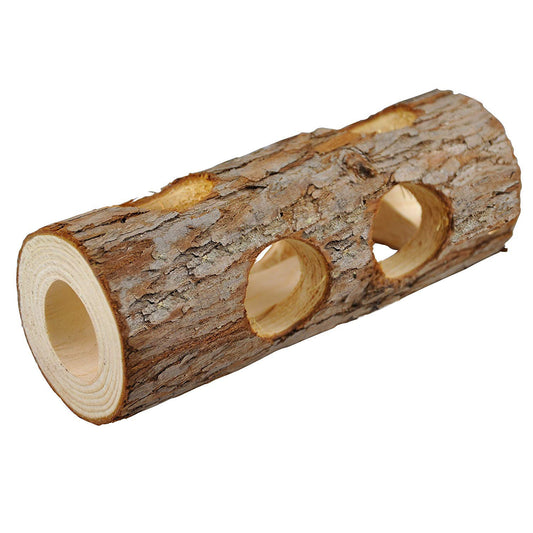 Hamster Wood Pipe Toy Tree Tube - Pet Perfection