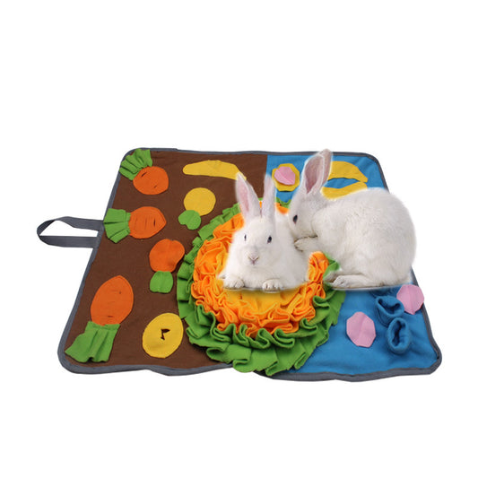 Rabbit Color Matching Flower Type Sniffing Mat - Pet Perfection