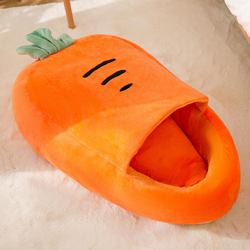 Universal Summer Warm Semi-closed Carrot Cat Litter - Pet Perfection