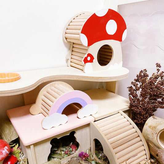 Hamster Multifunctional Staircase Small House Toy - Pet Perfection