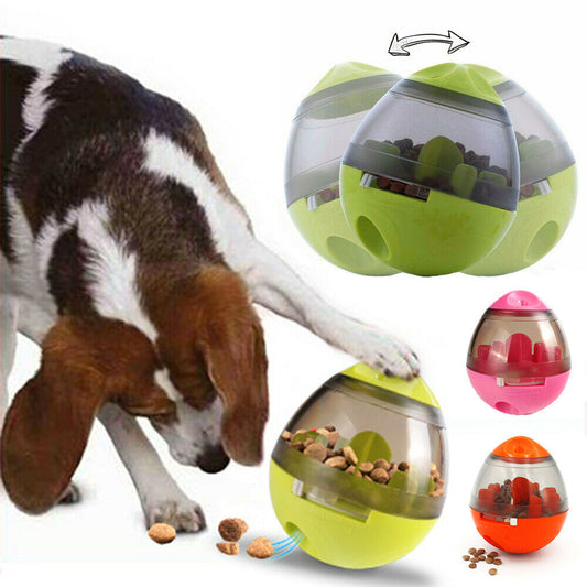 Dog Food Balls Tumbler Pet Puppy Feeder Dispenser Bowl Toy Leak Food Interactive Pet Tumbler Feeder Food Automatic Dispenser Bowl Interactive Balls - Pet Perfection