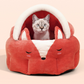 Funny Fox Shape Pet Cat Bed House Cozy Dog Cat Mat Bed Warm Durable Portable Pet Basket Kennel Dog Cushion Cat Supplies - Pet Perfection