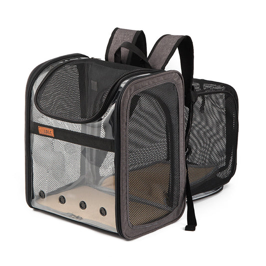 PVC Breathable Large Capacity Cat Carrying Space Capsule Cat Bag Portable Pet Dog Backpack Fold - Pet Perfection