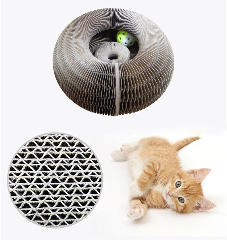 Magic Organ Cat Scratchers 2 In 1 Funny Shaped Cat Scratching Board Foldable Convenient Recyclable Durable Cat Scratcher - Pet Perfection