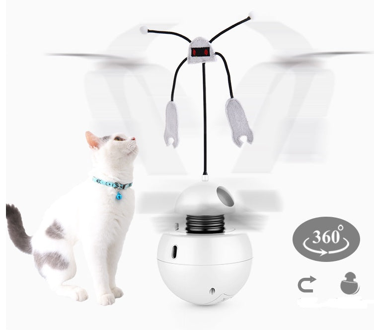 3-in-1 Robot Spinning Tumbler & Laser Cat Toy