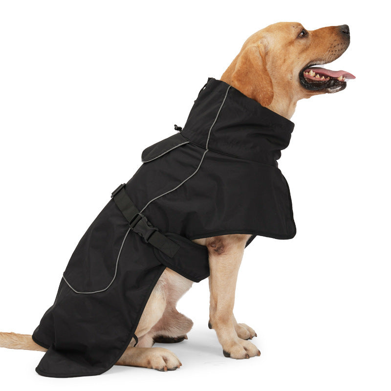 Warm Winter Coat For Medium Or Large Dogs - Khaki Or Black