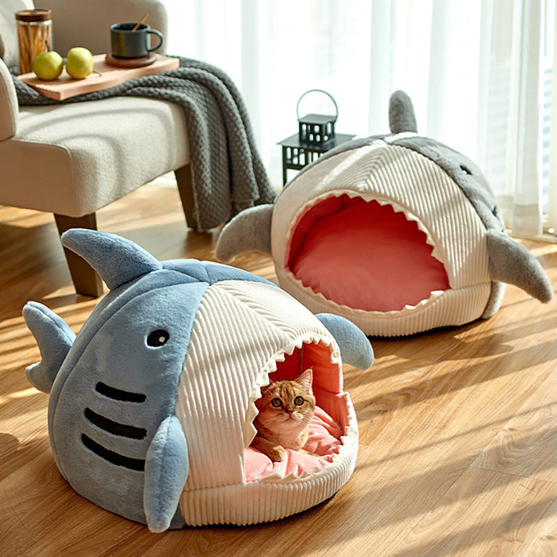 Luxury Shark Cat or Dog Bed - 3 Sizes