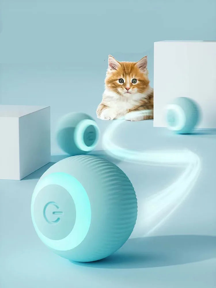 Electric Ball Cat Toy - With Movement & Sound