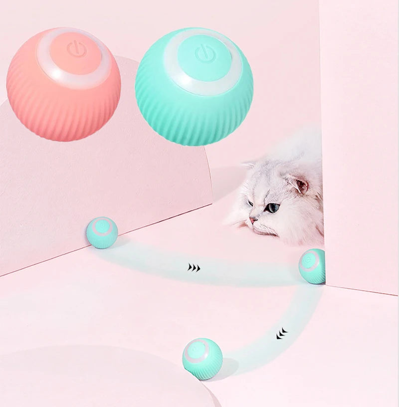 Electric Ball Cat Toy - With Movement & Sound