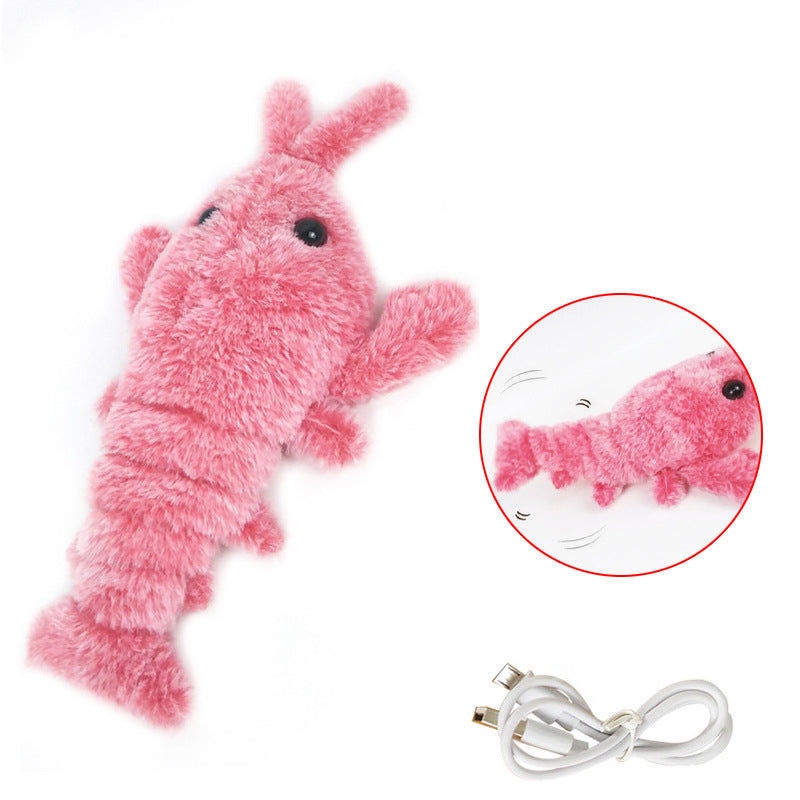 Flapping & Flipping Shrimp Cat Toy - USB Rechargable