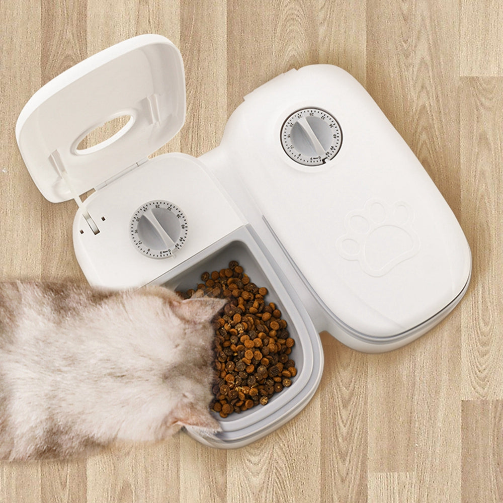 Automatic Pet Feeder Smart Food Dispenser For Cats Dogs Timer Stainless Steel Bowl Auto Dog Cat Pet Feeding Pets Supplies - Pet Perfection